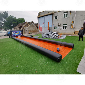2024 Logotipo personalizado Pvc Inflable Bowling Alley Game Equipment Inflable Alley Bowling Pins y Zorb Ball - Product Image 6