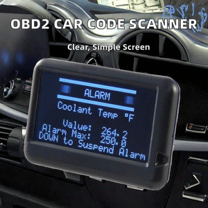 Hellper Automotive OBD2 Universele Auto Codelezer Scanner met LCD Display 12V voor 1996+ Voertuigen - Meters & Kilometerstand <span class=keywords><strong>Calculator</strong></span> - Product Image 5