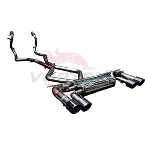 Vortex Stainless Steel 304 Performance Catback <b>Exhaust</b> for BMW X5M F85 X6M F86 4.4T S63 Quad Black Tips Rear Drum Silencer - Product Image 2