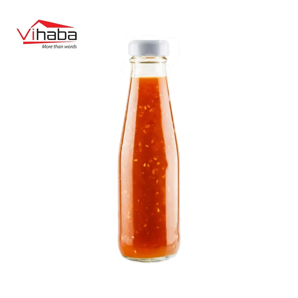 Botellas de vidrio de 100ml, productos de importación de salsa caliente de Vietnam, salsa de inmersión, salsa de pimienta verde, salsa de tomate