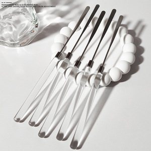 Japanese Style Nail Gel Mixing Stick Wooden Handle Ultra Thin Shovel For Nail Art Color Adjustment Set - Product Image 2
