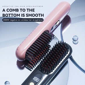 Brosse lissante électrique sans fil rechargeable à plasma chauffant EMS, mini peigne lisseur portable pour <span class=keywords><strong>coiffure</strong></span> - Product Image 3
