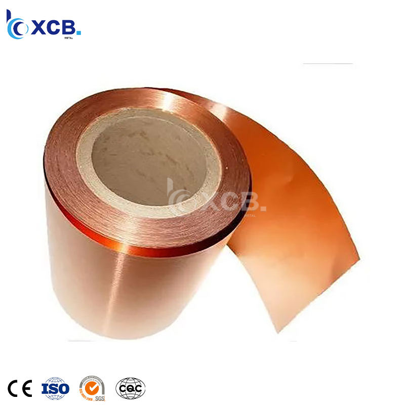 Red Coil High Purity C12200 TP2 Red Copper Coil Soft Copper Strip Coil for ...