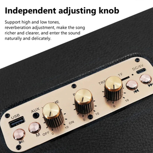 <span class=keywords><strong>M13</strong></span> 20W Màu Đen Cổ Điển Phong Cách Không Dây Bt Loa Hifi Âm Thanh Chất Lượng Hoạt Động Xách Tay Máy Tính Để Bàn Loa Cầm Tay Âm Thanh Máy Nghe Nhạc - Product Image 5