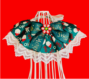 وشاح فاخر جديد للحيوانات الأليفة لعيد الميلاد - قماش ساتان قابل للطي للقطط والكلاب - Product Image 2