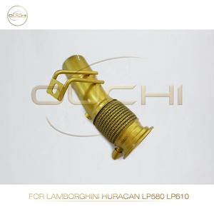 Colector de escape de cerámica ignífuga de <span class=keywords><strong>acero</strong></span> <span class=keywords><strong>inoxidable</strong></span> ING para Lamborghini Huracán LP580-LP610, de alto rendimiento, de montaje directo, venta al por mayor - Product Image 6