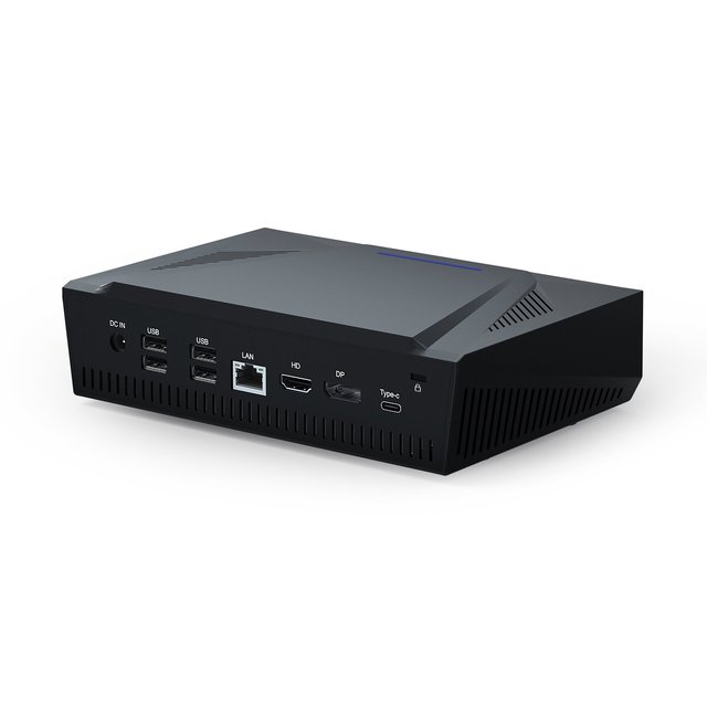 M1 Ultra-Compact Mini PC - Intel I7-1165G7, Iris Xe Graphics, Dual DDR4, Triple Display (DP/HDMI/Type-C), VESA Mount