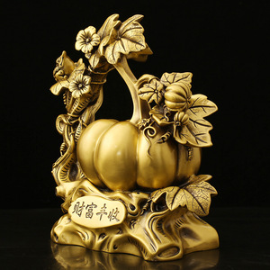 Juego de Calabazas de Cobre 'Cobertura de Riqueza' con Rana Dorada, Estilo Tradicional Chino, para el Hogar, de Fabricante - Product Image 4