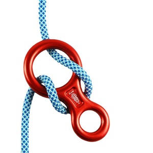 Descensor en Forma de Ocho de Aleación de Aluminio Rojo y Azul, Equipo de Seguridad para Escalada con Cuerda - Product Image 2