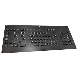 LK 82 keys super thin black metal keyboard