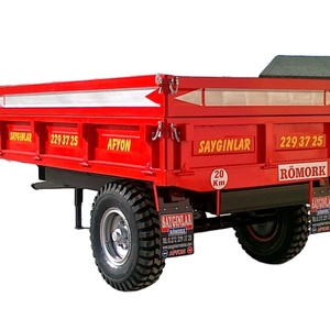 Gratis Pengiriman Mini Trailer 2-3 Ton 5 Ton Traktor Pertanian Traktor Trailer Hidrolik Pertanian Dump Trailer Tipping