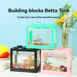 Mini Mini bloc de construction seau aquarium en plastique pour poissons - Product Image 4