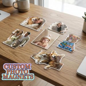 [Print USA] Imanes Cuadrados de Acrílico Impresos Personalizados con Foto, Respaldo Magnético Fuerte - Regalo Personalizado con Foto Familiar para <span class=keywords><strong>Mamá</strong></span> y Papá - Product Image 3