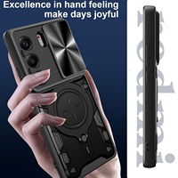 Étui de téléphone portable Transsion Tecno Camo40Pro JiaShang Animal à aspiration magnétique avec fenêtre coulissante POVA7, support invisible, résistant aux chutes