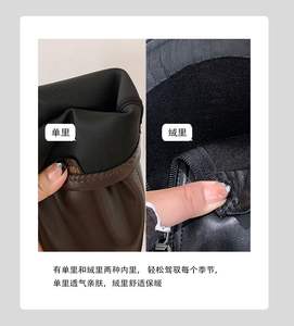 Nuovi <span class=keywords><strong>Stivali</strong></span> Alti da <span class=keywords><strong>Donna</strong></span> in Vera <span class=keywords><strong>Pelle</strong></span> Stile Autunno/Inverno con Fibbie Dorate, Suola Spessa in Gomma, Colore Marrone, Effetto Snellente per Equitazione - Product Image 4