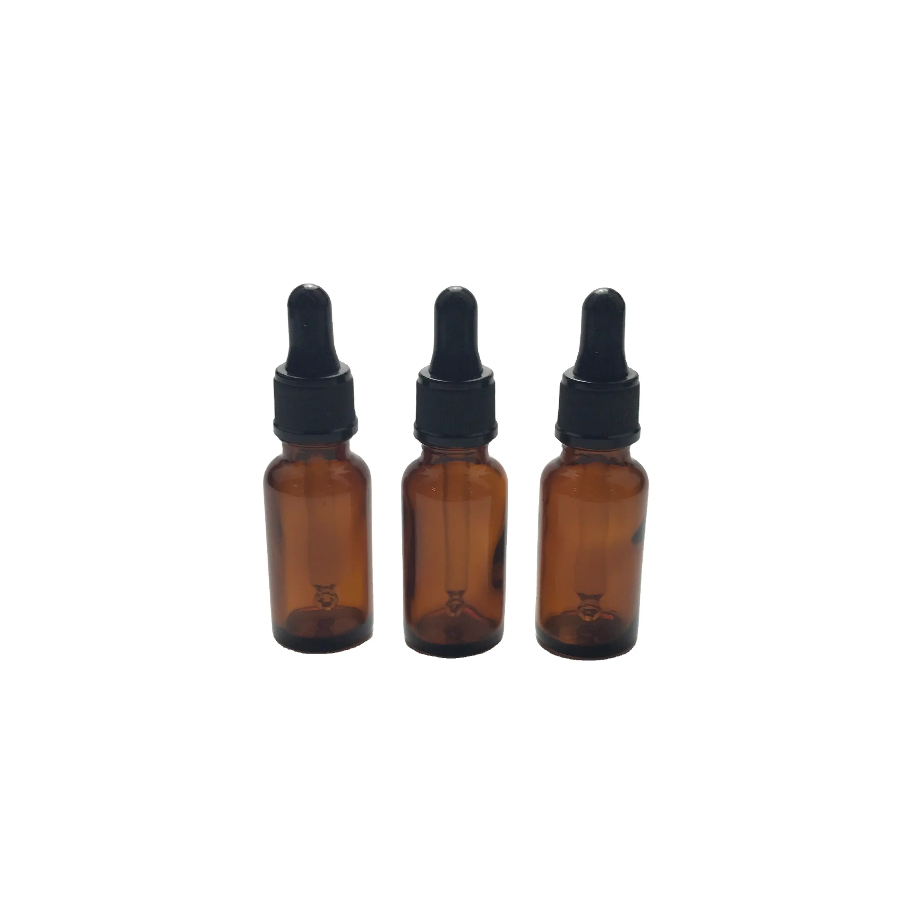 amber color 20ml glass dropper bottle for essential oil