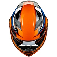 Casque intégral modulaire à visière double relevable ILM pour moto, certifié DOT, modèle 902, orange