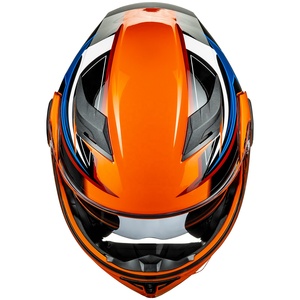 ILM Motosiklet Çift Vizörlü Kalkar Tip Modüler Tam Yüz Kaskı DOT Sertifikalı Model 902 Turuncu - Product Image 5