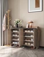 Meuble à chaussures convertible 140 cm à quatre tiroirs, sans peinture, en bois massif écologique, style moderne, pour salon, mobilier de maison et appartement, direct usine