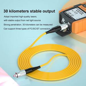 เครื่องวัดพลังงานแสงแบบมือถือขนาดเล็ก -70+6 DBm แบตเตอรี่ลิเธียม เครื่องวัดพลังงานแสงไฟเบอร์ออปติก พร้อมไฟ LED VFL สำหรับการติดตั้ง FTTH - Product Image 4