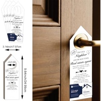 Cartes suspendues personnalisées pour visites immobilières, panneaux immobiliers pour visites, étiquettes promotionnelles pour bouteilles d'eau, articles promotionnels pour visites immobilières