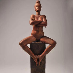 Металлическая обнаженная женская скульптура, бронзовая отливка, настраиваемая человеческая скульптура - Product Image 3