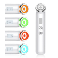 Dispositivo de Belleza con Microcorriente y 4 Modos de Color, Dispositivo de Piel de Cristal, Antiarrugas, Cuidado de la Piel Coreano