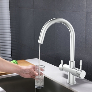 Grifo <span class=keywords><strong>de</strong></span> cocina <span class=keywords><strong>de</strong></span> agua con gas Co2 comercial <span class=keywords><strong>de</strong></span> acero inoxidable para sistemas <span class=keywords><strong>de</strong></span> refrigeración <span class=keywords><strong>de</strong></span> Soda domésticos - Product Image 4