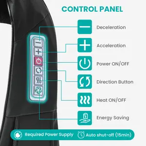 CE Rohs zugelassen Wickeln massieren beheizter Rückenhals elektrische Shiatsu Schultermassagegerät