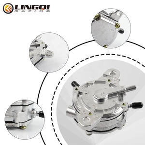 LINGQI Racing <span class=keywords><strong>Pompe</strong></span> à <span class=keywords><strong>essence</strong></span> en alliage d'aluminium 3 voies pour VTT Dirt Pit Bike Scooter Motocross - Product Image 4