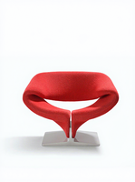 Fauteuil lounge en fibre de verre de style nordique moderne et artistique pour salon et extérieur, mobilier de maison
