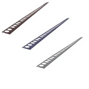 Profil de nez de marche Renoplast SZ15 moderne en aluminium étanche pour sols en résine - Profil de marche de 200 cm, profil de bordure de carrelage - Product Image 1