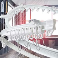 Rail de rideau robuste et pratique à fixer au plafond, rail de rideau flexible, rail de plafond incurvé, séparateur de pièce