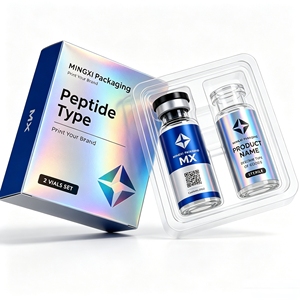Etichette per Fiale di Peptidi su Ordinazione, 20ml 30ml, Stampa Offset con Scatola in Carta Perlata Stile Libro e Inserto Fustellato - Product Image 3