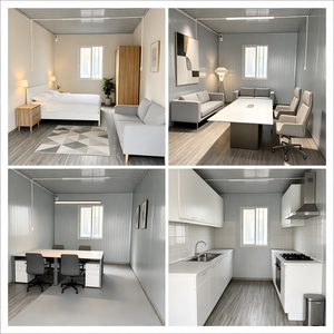 Hazır 20ft Sökülebilir Taşınabilir Düz Paket Çelik Kabin Tasarımlı Konteyner Ev (Otel Kullanımı İçin Yalıtımlı Prefabrik Modüler Ev) - Product Image 2