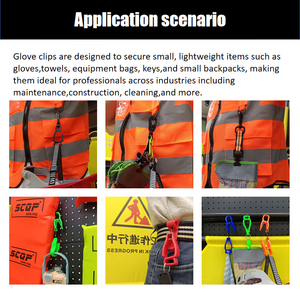 SCQP Plastik Clip Produits <span class=keywords><strong>de</strong></span> sécurité Emballage personnalisé Rigide Durable Slick Flashed Civil Engineering Mine <span class=keywords><strong>Site</strong></span> Gant Clip - Product Image 6