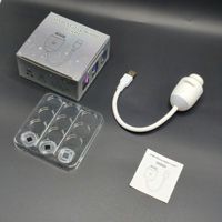 Projecteur d'étoiles rotatif USB, veilleuse LED à changement de couleur RGB, lampe de projection galaxie pour voiture/plafond de chambre, tactile, mini, en ABS