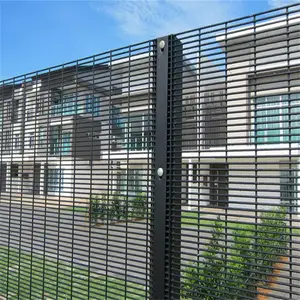 Customized Easy To Assemble High Security Fence Clear View Fence Green Anti-climb Fence