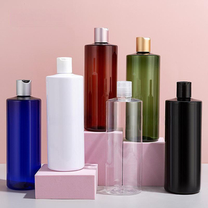 <span class=keywords><strong>Bouteille</strong></span> en plastique PET extrudé pour cosmétiques, lotion, gel douche, avec bouchon à disque et pompe, scellée, personnalisable 100ml / 250ml - Product Image 1