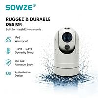 Kamera PTZ 1080P 2MP CMOS 30X Optical Zoom IP66 Tahan Air Jarak IR 80m Paduan Aluminium Terpasang di Atap Mobil 360 Derajat Pandangan Gerak