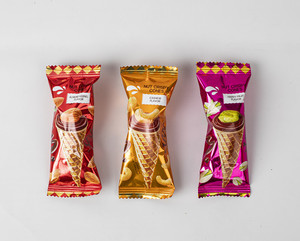 KENLAIFU HALAL Wholesale Price Custom Logo Nuts <strong>Chocolate</strong> <strong>Cone</strong> Empty Wafer <strong>Cone</strong> for Ice Cream OEM From Factory - Product Image 6