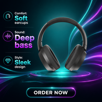 Headphone Olahraga Nirkabel BT 2.4G Dual-mode Berkualitas Tinggi yang Laris Manis, Peredam Kebisingan Aktif, Latensi Rendah, Kulit, PS4