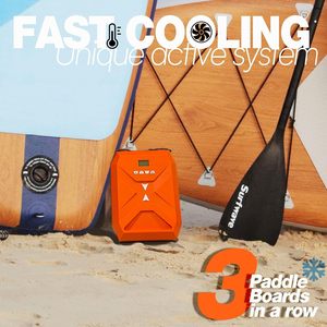 מפעל אוויר sup מותאם אישית משאבת dc12v 20psi מהיר אינפלציה לוח משאבת לוח עם 6 חרירי אוויר עבור מתנפחים סירה sup - Product Image 5