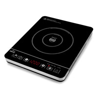 Table de cuisson à induction en acier inoxydable Lacor 1200W, plaque de cuisson simple, commande tactile, chauffage rapide, réglage de la température pour la cuisine