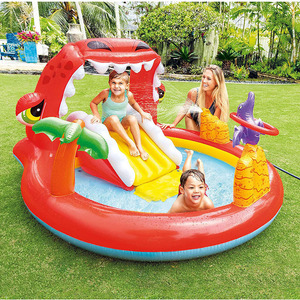 Inflatable Unicorn Pool With Slide And Fountain 200cm Outdoor Kids Water Play Toy For Home Garden Use - Product Image 3