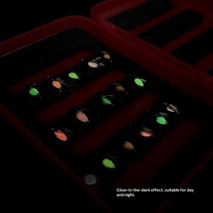 Set di ami artificiali a forma di insetto tossico per la pesca alla carpa, ami in acciaio inossidabile per la pesca di carpe, insetto tossico, melone a strisce bianche - Product Image 4