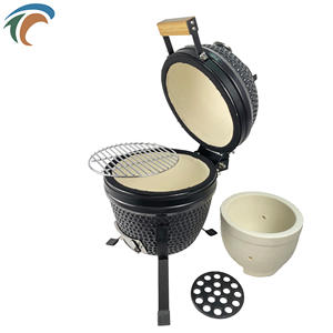 Gril <span class=keywords><strong>kamado</strong></span> en céramique de Chine gril <span class=keywords><strong>kamado</strong></span> bâtard noir - Product Image 6
