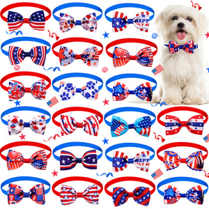 Independence Day Pet Bow the <span class=keywords><strong>Old</strong></span> Glory Printing Dog <span class=keywords><strong>Hair</strong></span> Tie Bow Accesorios para el cabello - Product Image 1