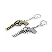 2Pcs/Set THELMA LOUISE Pendant Necklaces Key Chain Guns