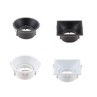 Vente en gros Gu10 Mr16 Gu5.3 Encastré Rond Carré Cadre Led Panneau Lumineux Plafonnier Cadre en Aluminium pour Plafonnier Salon